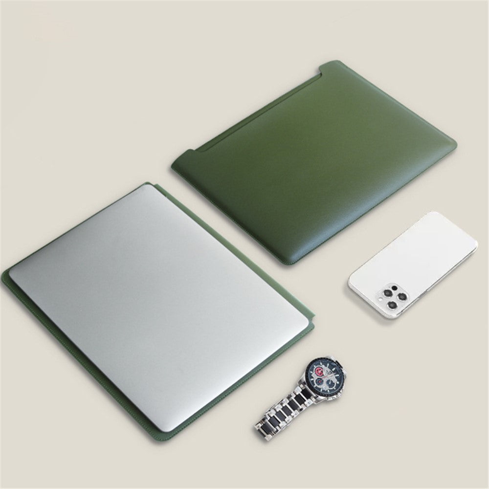 13-tommer Ultratynd Laptoptaske Uden Magnet PU Læder Vandret Bæretaske