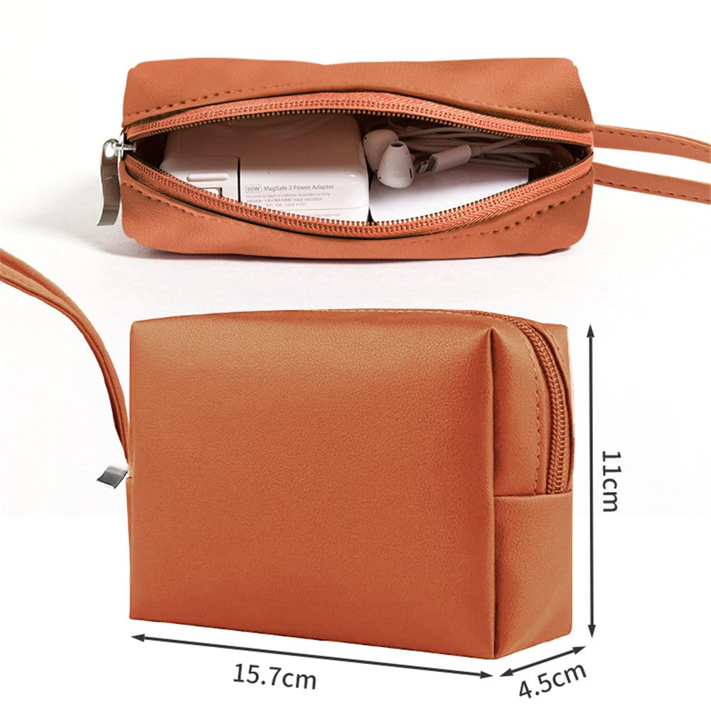 14-inch Laptop Sleeve PU Leather Bag with Adjustable Stand + Small Bag