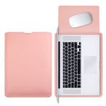 14 tommer laptop-sleeve ultratyndt PU-læder bæretaske + lille taske