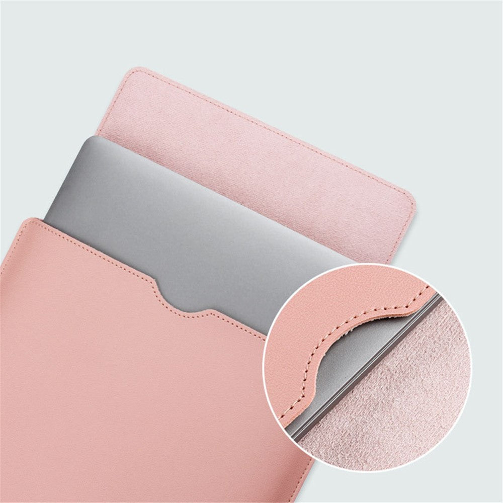 14 tommer laptop-sleeve ultratyndt PU-læder bæretaske + lille taske