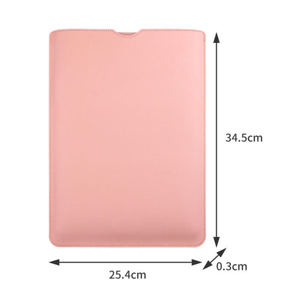 14 tommer laptop-sleeve ultratyndt PU-læder bæretaske + lille taske