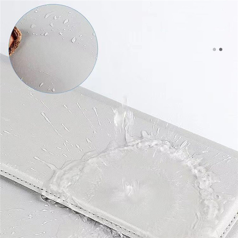 15-16 inch Leather Laptop Sleeve Ultra-Slim Computer Carrying Case with Foldable Stand and Soft Inner Lining