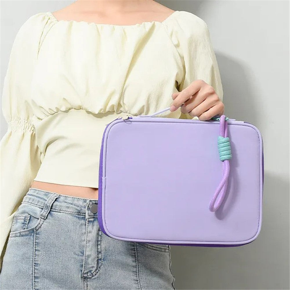 606 For iPad MacBook MateBook 13.3 / 14 Inch Laptop Bag Nylon Handbag with Hanging Ornament