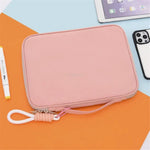 606 For iPad MacBook MateBook 13.3 / 14 Inch Laptop Bag Nylon Handbag with Hanging Ornament