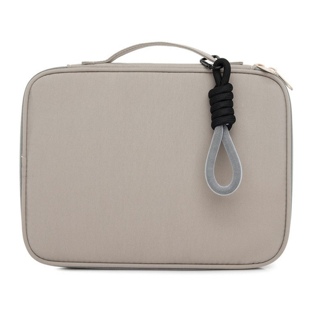 606 For iPad MacBook MateBook 13.3 / 14 Inch Laptop Bag Nylon Handbag with Hanging Ornament