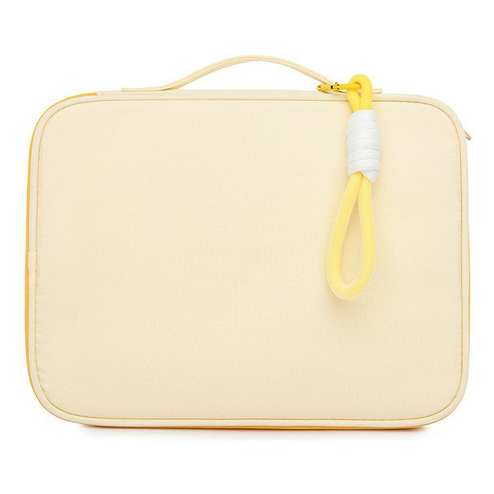 606 For iPad MacBook MateBook 13.3 / 14 Inch Laptop Bag Nylon Handbag with Hanging Ornament