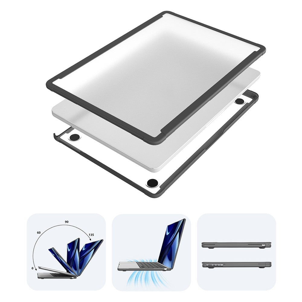 BENWIS MP-SSC til MacBook Pro 13 tommer (2016) A1706, A1708 / (2018) / (2019) A1989, A2159 / (2020) A2251, A2289, A2338 PC+TPU Laptop Cover