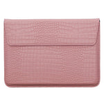 11-12 tommer laptop sleeve PU-læder krokodillemønster stativ laptop taske