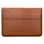 11-12 tommer laptop sleeve PU-læder krokodillemønster stativ laptop taske