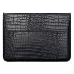 11-12 tommer laptop sleeve PU-læder krokodillemønster stativ laptop taske