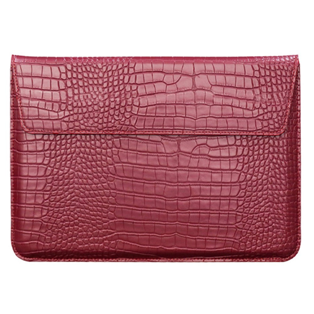 13,3 tommer bærbar computer opbevaringspose laptop sleeve PU-lædertaske