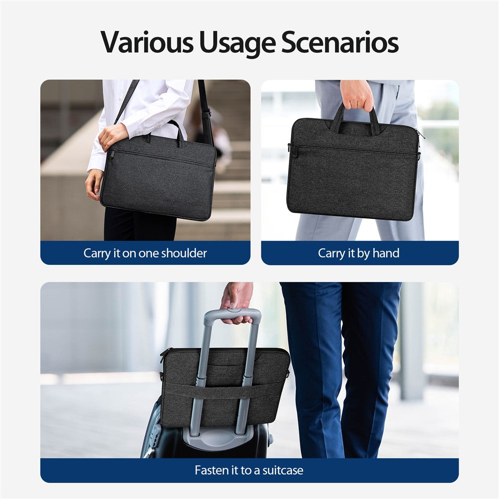 DUX DUCIS LBJB Series 13-13.9 Inch Waterproof Notebook Shoulder Bag Laptop Handbag