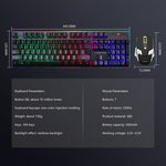 Y-FRUITFUL KM99 Backlit Bluetooth-compatible Keyboard Mouse Set for Home Office