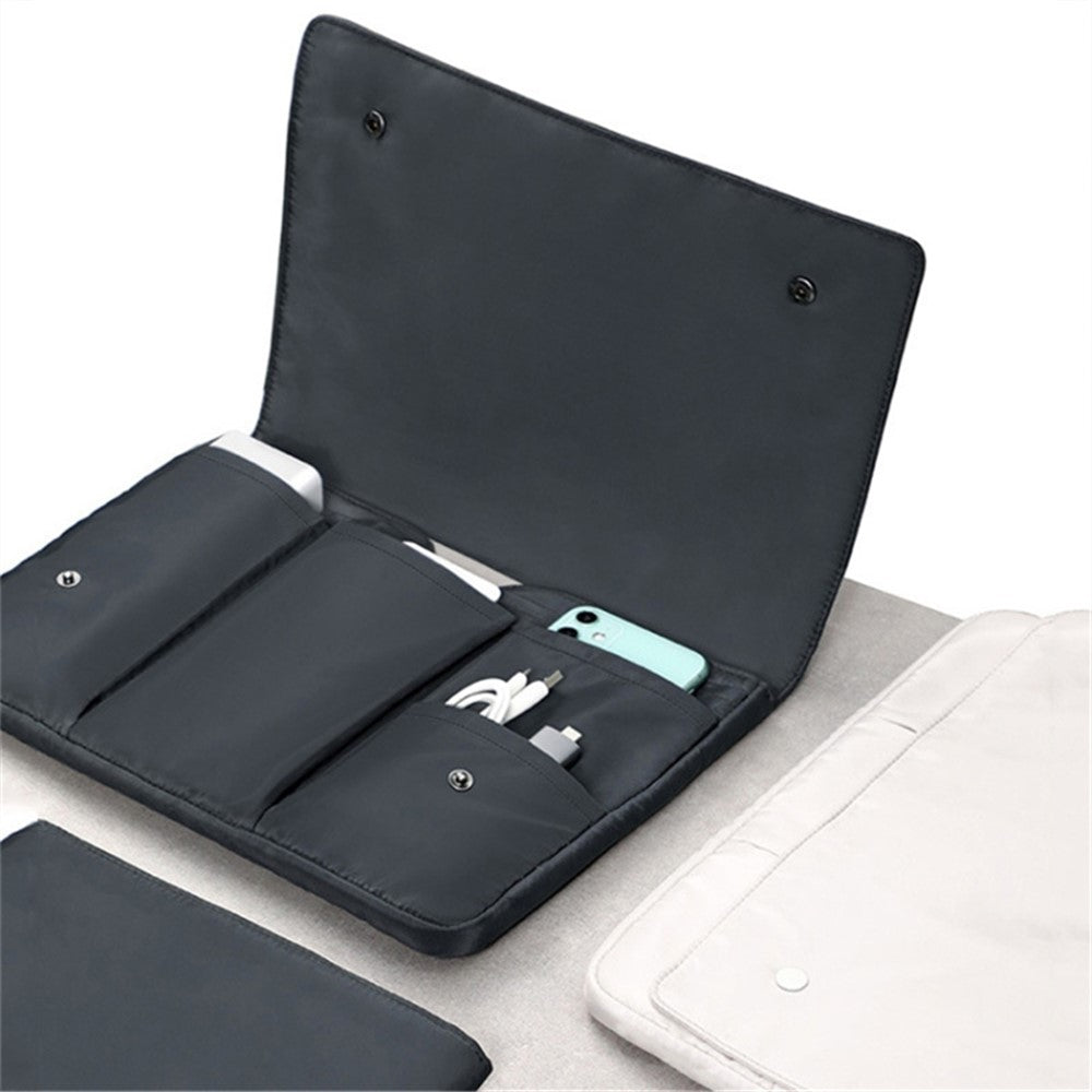 14 tommer laptop sleeve, vandtæt nylon computertaske med flere rum