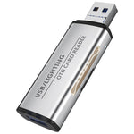 ADS-118 USB / 8-Pin 2-in-1 SD TF Memory Card U-Disk Reader Data Transfer OTG Adapter
