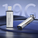 ADS-118 USB / 8-Pin 2-in-1 SD TF Memory Card U-Disk Reader Data Transfer OTG Adapter