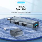 ADS-302C Type-C Adapter Hub to USB 3.0 + Dual USB 2.0 Expansion Station