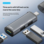 ADS-302C Type-C Adapter Hub to USB 3.0 + Dual USB 2.0 Expansion Station