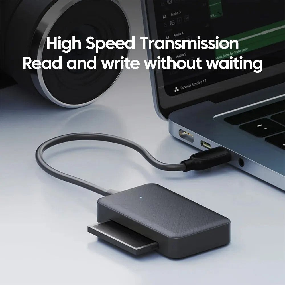 4-In-1 USB-C Card Reader for SD+TF+MS+CF Cards Laptop Computer Data Transfer Adapter