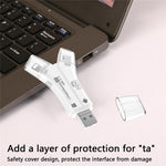 NK908C HD 4-in-1 Ip / USB-C 3.0 / USB-A 3.0 / Micro Charging Adapter SD / TF Card Reader