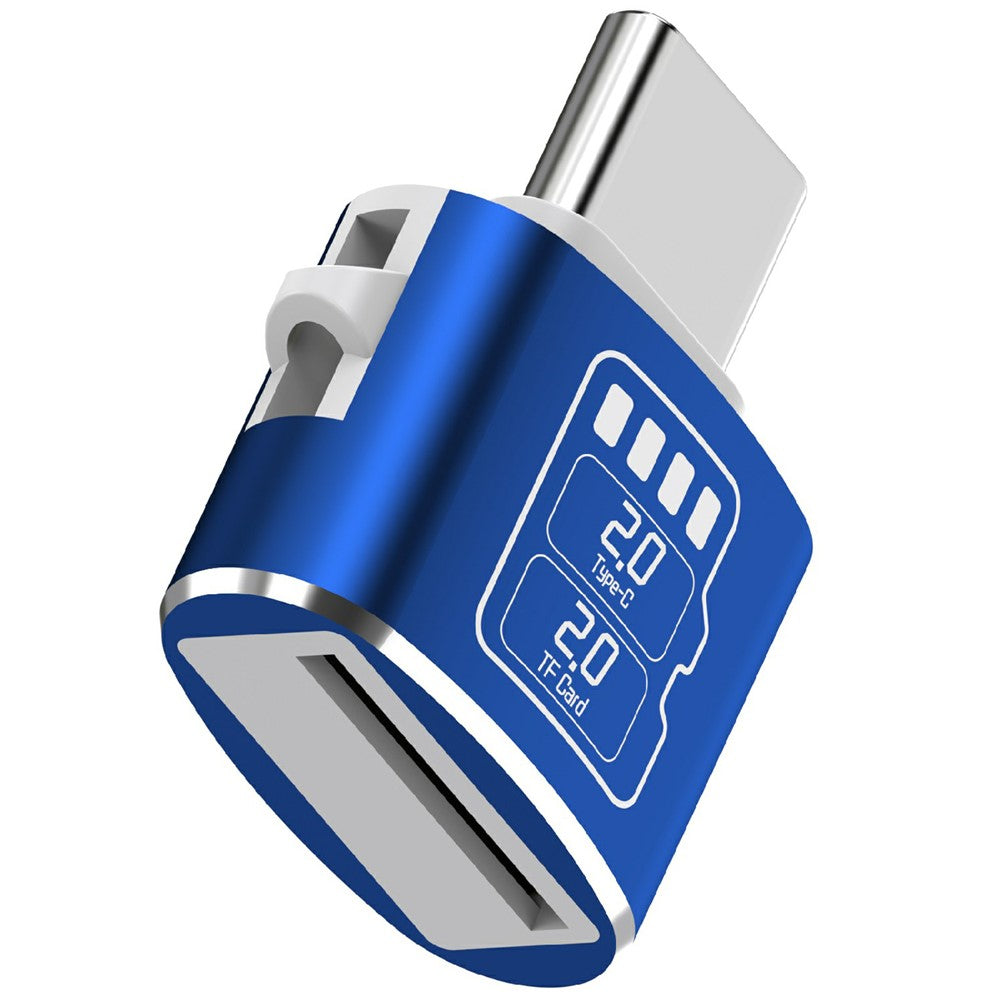 Aluminum Alloy Mini Type-C Card Reader Supports Up to 2TB TF Card, 25MB / s Read Speed