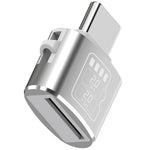 Aluminum Alloy Mini Type-C Card Reader Supports Up to 2TB TF Card, 25MB / s Read Speed
