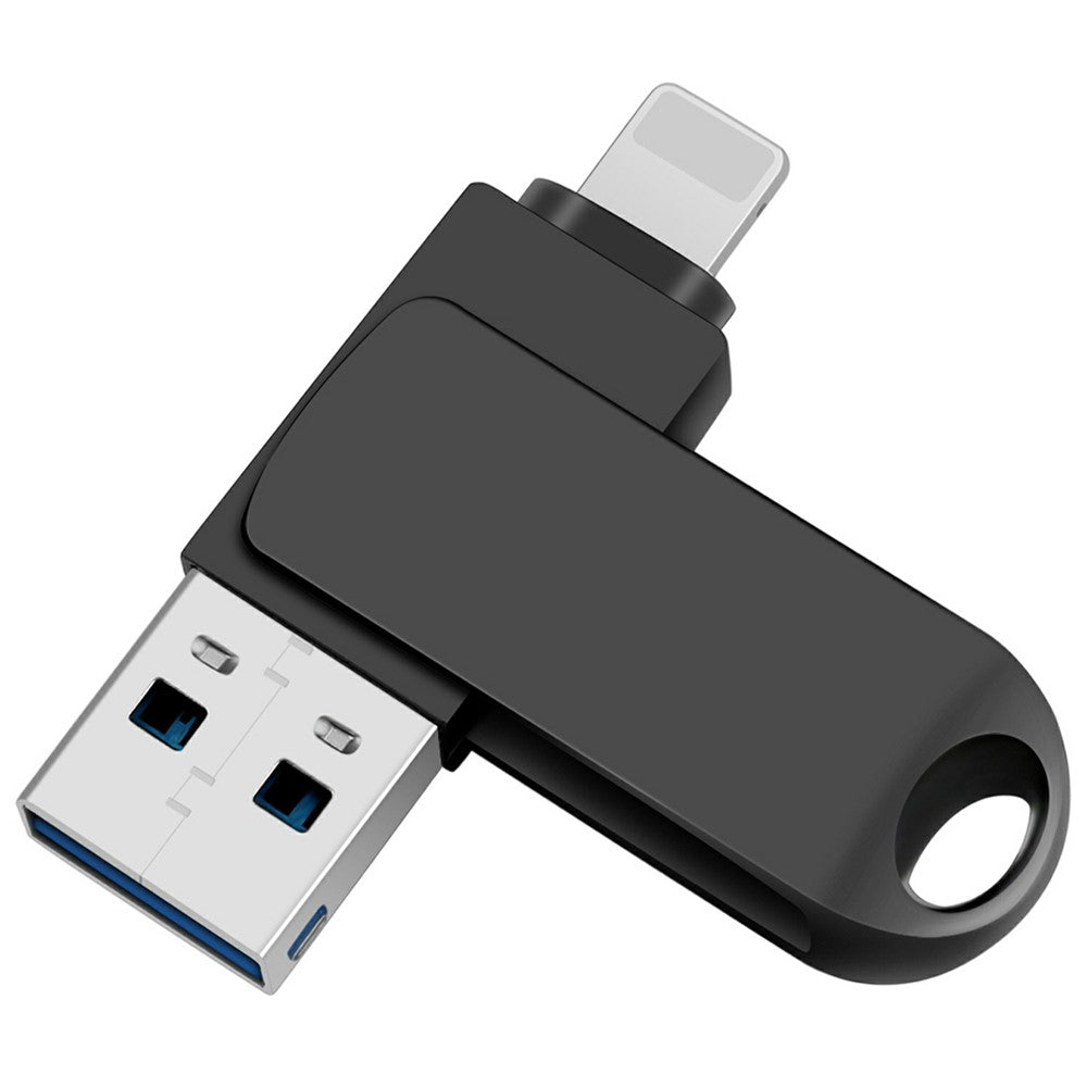 2 in 1 Card Reader 32GB OTG USB Flash Drive with 8Pin + USB 3.0 Port U Disk for iPhone Computer PC