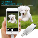2 in 1 Card Reader 128GB OTG USB Flash Drive with 8Pin + USB 3.0 Port U Disk for iPhone Computer PC