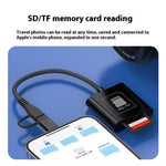 8Pin + Type-C 2 in 1 Card Reader for TF / SD Cards Supports Up to 2TB Compatible with iOS / Android