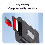 8Pin + Type-C 2 in 1 Card Reader for TF / SD Cards Supports Up to 2TB Compatible with iOS / Android
