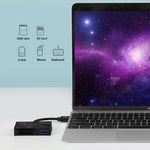 ONTEN OTN-9189 Typ-C till XQD / SD-kortplats + USB 3.0 höghastighetsdataöverföring 3-i-1-kortläsare