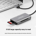 ONTEN 8107 USB 3.0 High Speed Card Reader CF SD TF Cards Simultaneous Reading Aluminum Alloy Adapter