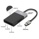 ONTEN OTN5215B SD TF CF XQD Card Reader 2xUSB3.0 6-in-1 Hub OTG Multi-Function Card Reader