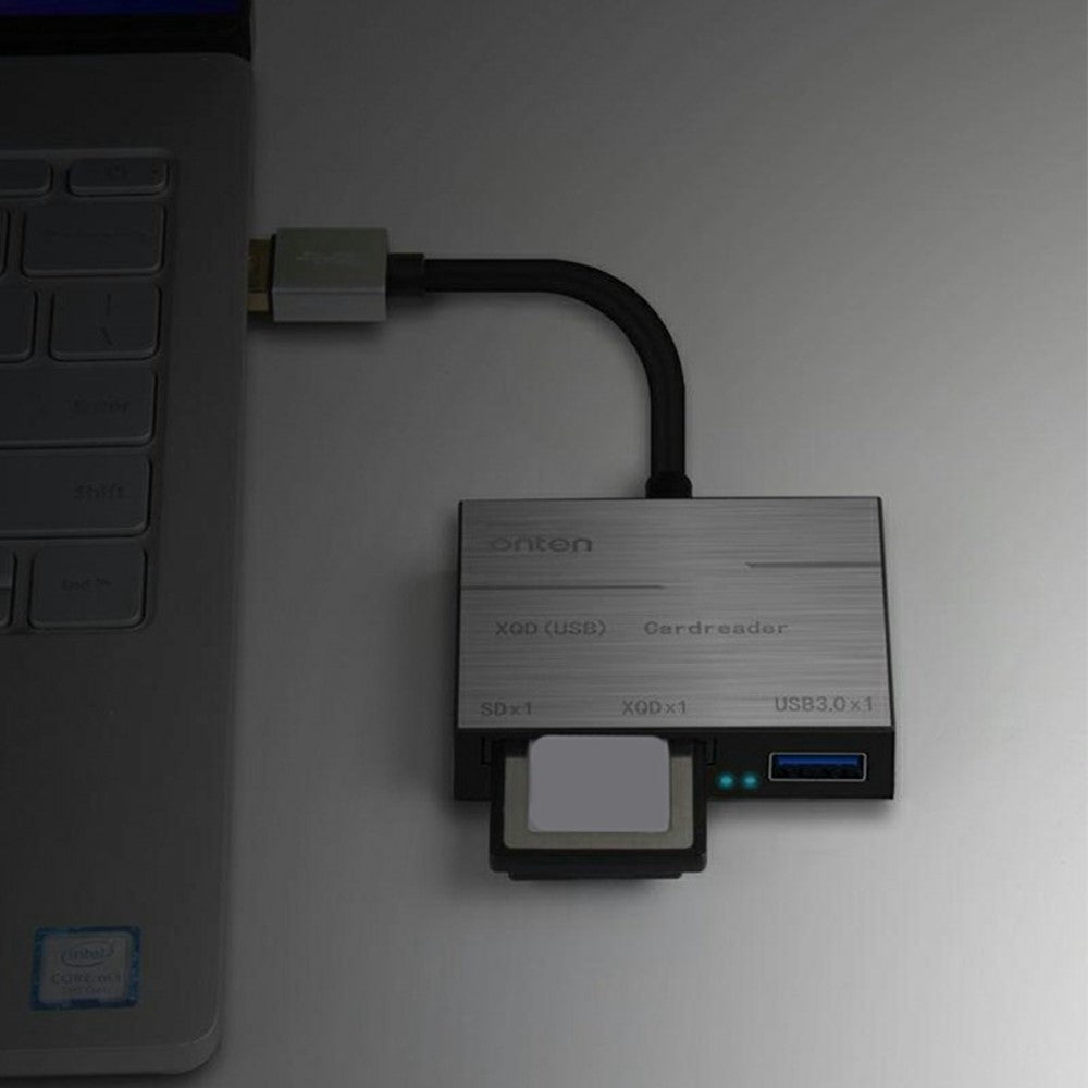 ONTEN 5212B USB3.0 to XQD SD USB3.0 Memory Card Reader Aluminum Alloy Adapter