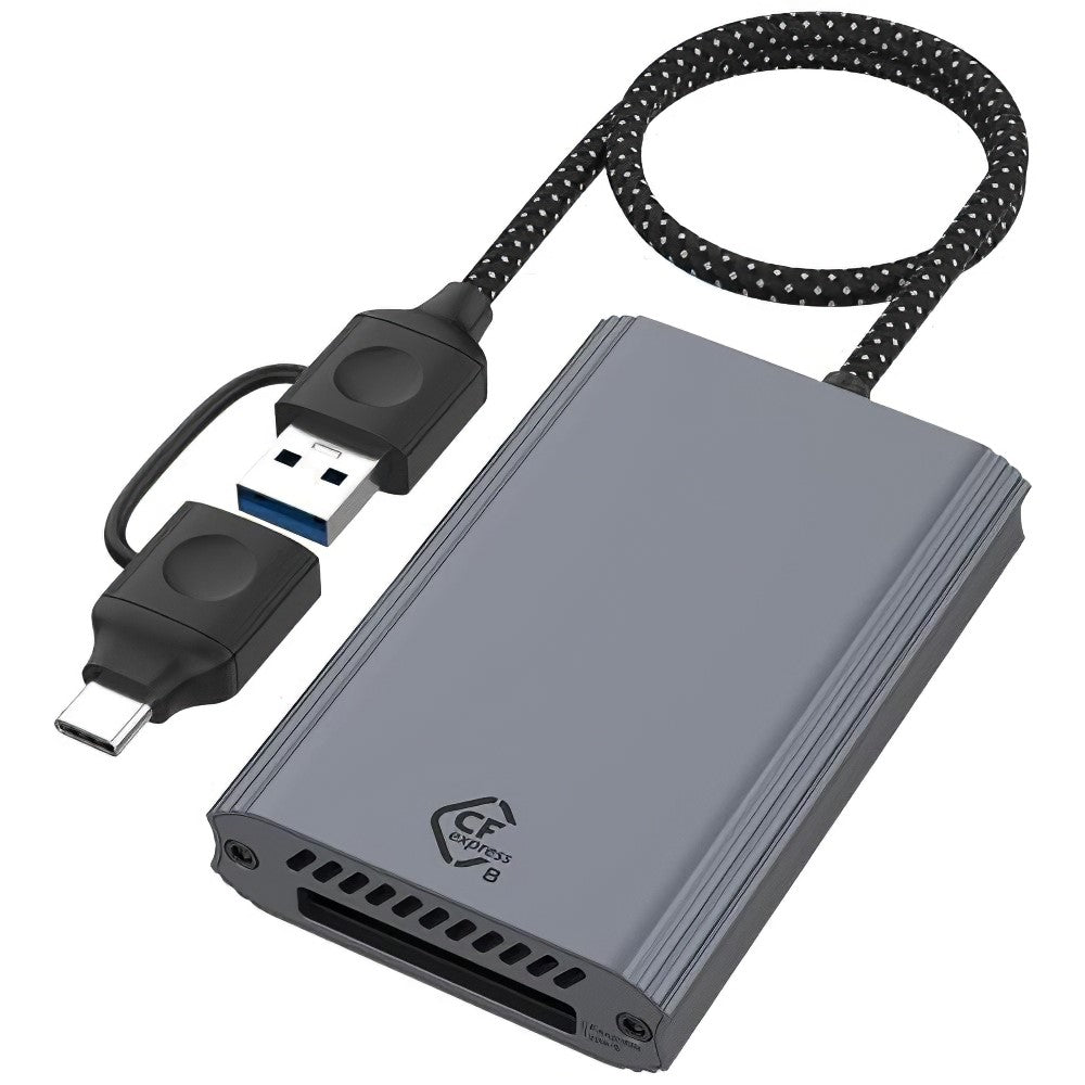 Typ-C / USB till Cfexpress Typ-B 2-i-1-kortläsare Höghastighetsminneskortläsare på 10 Gbps