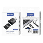 ONTEN OTN-CR533 Type C to Mini SD  /  TF Card Reader Portable High Speed Data Transfer Adapter