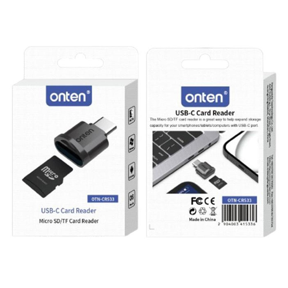 ONTEN OTN-CR533 Type C to Mini SD  /  TF Card Reader Portable High Speed Data Transfer Adapter