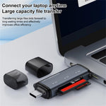 ADS-318 USB A / Typ C till CF / TF / SD-minneskortläsare Adapter för hög hastighetsdataöverföring
