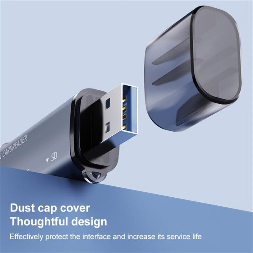 ADS-318 USB A / Typ C till CF / TF / SD-minneskortläsare Adapter för hög hastighetsdataöverföring