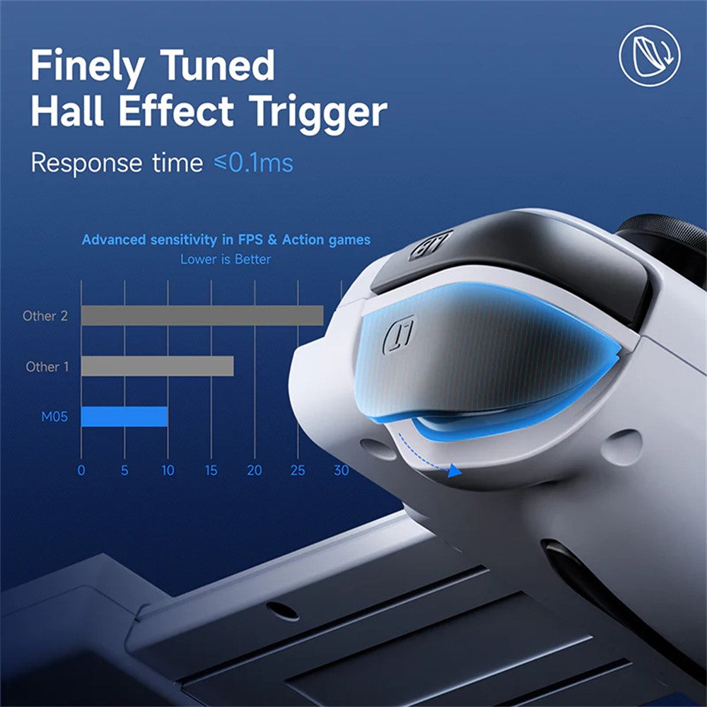EASYSMX M05 Phone Controller Wired / Bluetooth-Compatible Dual Mode Type-C Game Controller for Android, Plug and Play