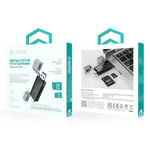 DEVIA Leopard-serien USB + Typ-C 3.0 till SD/TF 2-i-1-kortläsare med hög hastighet och bärbar multigränssnitt