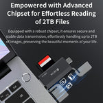 DEVIA Smart Series Dual USB + Type-C 2.0 to SD / TF 2 In 1 Card Reader