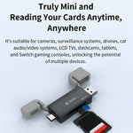 DEVIA Smart Series Dual USB + Type-C 2.0 to SD / TF 2 In 1 Card Reader