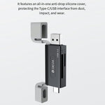 DEVIA Smart Series Dual USB + Type-C 2.0 to SD / TF 2 In 1 Card Reader