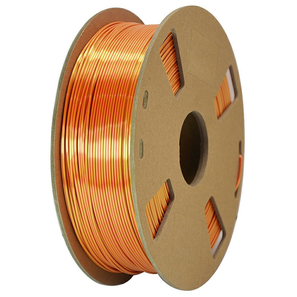 Two Color Silk 3D Printer Filament 1KG 1.75mm Wires with Gradient Metallic Luster For FDM Printing