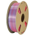 Two Color Silk 3D Printer Filament 1KG 1.75mm Wires with Gradient Metallic Luster For FDM Printing