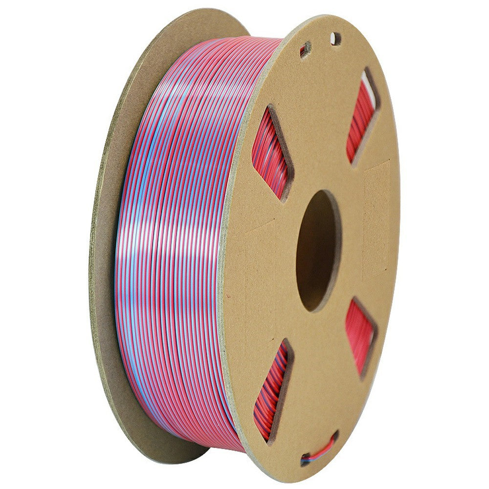 Two Color Silk 3D Printer Filament 1KG 1.75mm Wires with Gradient Metallic Luster For FDM Printing