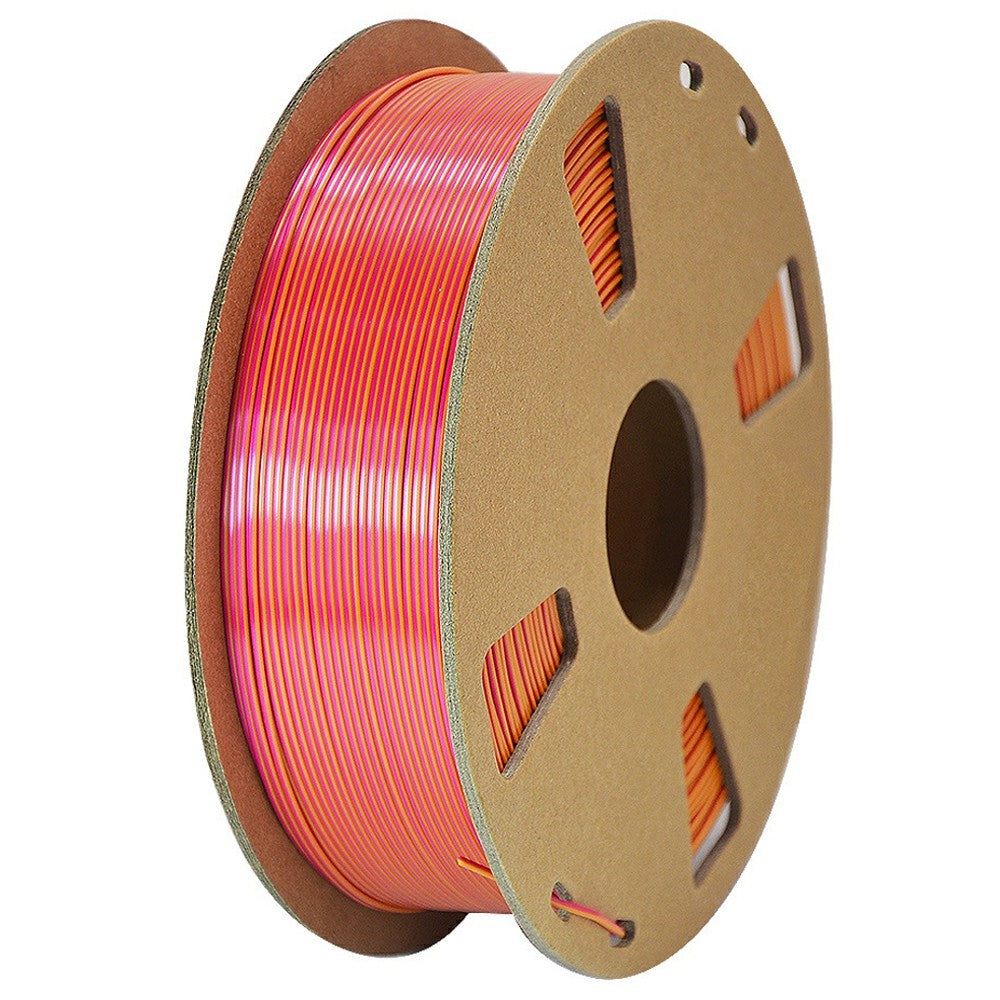 Two Color Silk 3D Printer Filament 1KG 1.75mm Wires with Gradient Metallic Luster For FDM Printing