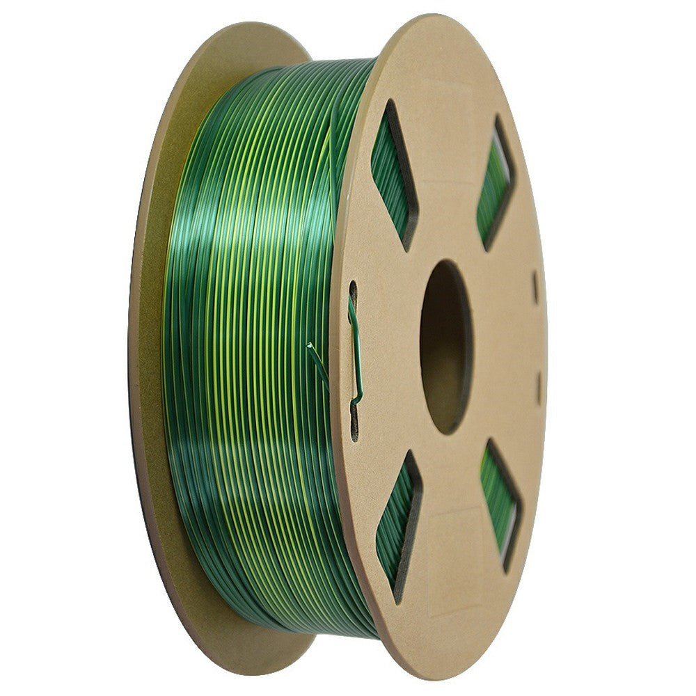 Two Color Silk 3D Printer Filament 1KG 1.75mm Wires with Gradient Metallic Luster For FDM Printing