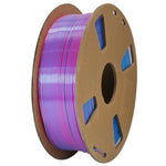 Two Color Silk 3D Printer Filament 1KG 1.75mm Wires with Gradient Metallic Luster For FDM Printing